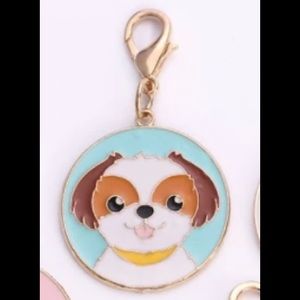 Clip on Shih Tzu dog charm